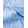 image:imageJMIERR Mens Summer 2 Piece Beach Sets Texture Short Sleeve Button Down Knit Shirts and Shorts Vacation Outfits of MenBeau Blue