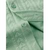 image:imageJMIERR Mens Summer 2 Piece Beach Sets Texture Short Sleeve Button Down Knit Shirts and Shorts Vacation Outfits of MenGreen