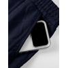 image:imageJMIERR Mens Summer 2 Piece Beach Sets Texture Short Sleeve Button Down Knit Shirts and Shorts Vacation Outfits of MenNavy Blue