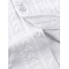 image:imageJMIERR Mens Summer 2 Piece Beach Sets Texture Short Sleeve Button Down Knit Shirts and Shorts Vacation Outfits of MenWhite