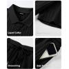 image:imageJMIERR Mens Summer Beach Outfits 2 Piece Jacquard Knit Lounge Short Sleeve Shirts amp Shorts Vacation Texture Sets2 Black