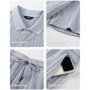 image:imageJMIERR Mens Summer Beach Outfits 2 Piece Jacquard Knit Lounge Short Sleeve Shirts amp Shorts Vacation Texture SetsBeau Blue