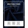 image:imageJMIERR Mens Summer Beach Outfits 2 Piece Jacquard Knit Lounge Short Sleeve Shirts amp Shorts Vacation Texture SetsNavy Blue