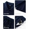 image:imageJMIERR Mens Summer Beach Outfits 2 Piece Jacquard Knit Lounge Short Sleeve Shirts amp Shorts Vacation Texture SetsNavy Blue