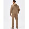 image:imageJMIERR Mens Textured Track Suits 2 Piece Set with Hoodie Sweatshirt and Sweatpants 2025 Casual Sweatsuit Set Airport OutfitsA Camel