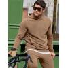image:imageJMIERR Mens Textured Track Suits 2 Piece Set with Hoodie Sweatshirt and Sweatpants 2025 Casual Sweatsuit Set Airport OutfitsA Camel