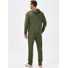 image:imageJMIERR Mens Textured Track Suits 2 Piece Set with Hoodie Sweatshirt and Sweatpants 2025 Casual Sweatsuit Set Airport OutfitsA Green