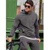 image:imageJMIERR Mens Textured Track Suits 2 Piece Set with Hoodie Sweatshirt and Sweatpants 2025 Casual Sweatsuit Set Airport OutfitsA Grey