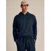 image:imageJMIERR Mens Textured Track Suits 2 Piece Set with Hoodie Sweatshirt and Sweatpants 2025 Casual Sweatsuit Set Airport OutfitsA Navy Blue