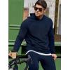 image:imageJMIERR Mens Textured Track Suits 2 Piece Set with Hoodie Sweatshirt and Sweatpants 2025 Casual Sweatsuit Set Airport OutfitsA Navy Blue