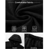 image:imageJMIERR Mens Track Suits 2 Piece Set Casual Sleeveless Hoodie Tank Top and Shorts Acid Wash Cotton Gym SweatsuitsBlack