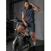 image:imageJMIERR Mens Track Suits 2 Piece Set Casual Sleeveless Hoodie Tank Top and Shorts Acid Wash Cotton Gym SweatsuitsMedium Grey