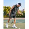 image:imageJMIERR Mens Track Suits 2 Piece Set Casual Sleeveless Hoodie Tank Top and Shorts Acid Wash Cotton Gym SweatsuitsMedium Grey