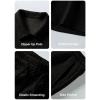 image:imageJMIERR Mens Tracksuits 2 Piece Outfits Casual Sweatsuit Textured 14 Zip Short Sleeve Golf Polo Shirt and Short SetsA Black
