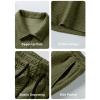image:imageJMIERR Mens Tracksuits 2 Piece Outfits Casual Sweatsuit Textured 14 Zip Short Sleeve Golf Polo Shirt and Short SetsA Green