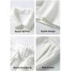 image:imageJMIERR Mens Tracksuits 2 Piece Outfits Casual Sweatsuit Textured 14 Zip Short Sleeve Golf Polo Shirt and Short SetsA White