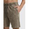 image:imageJMIERR Mens Vintage Acid Wash Two Piece Set Cotton Sleeveless Tank Top and ShortsBeige