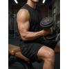 image:imageJMIERR Mens Vintage Acid Wash Two Piece Set Cotton Sleeveless Tank Top and ShortsBlack