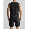 image:imageJMIERR Mens Vintage Acid Wash Two Piece Set Cotton Sleeveless Tank Top and ShortsBlack