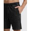 image:imageJMIERR Mens Vintage Acid Wash Two Piece Set Cotton Sleeveless Tank Top and ShortsBlack