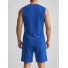 image:imageJMIERR Mens Vintage Acid Wash Two Piece Set Cotton Sleeveless Tank Top and ShortsBlue