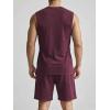 image:imageJMIERR Mens Vintage Acid Wash Two Piece Set Cotton Sleeveless Tank Top and ShortsRed