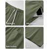 image:imageJMIERR 2026 Mens Baggy Sweat Shorts Lightweight Under Knee Casual Raw Hem Drawstring Y2K Shorts Loose Fit Gym ShortsLight Green