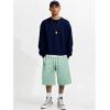 image:imageJMIERR 2026 Mens Baggy Sweat Shorts Lightweight Under Knee Casual Raw Hem Drawstring Y2K Shorts Loose Fit Gym ShortsMint Green