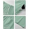 image:imageJMIERR 2026 Mens Baggy Sweat Shorts Lightweight Under Knee Casual Raw Hem Drawstring Y2K Shorts Loose Fit Gym ShortsMint Green