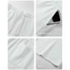 image:imageJMIERR 2026 Mens Baggy Sweat Shorts Lightweight Under Knee Casual Raw Hem Drawstring Y2K Shorts Loose Fit Gym ShortsWhite