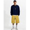 image:imageJMIERR 2026 Mens Baggy Sweat Shorts Lightweight Under Knee Casual Raw Hem Drawstring Y2K Shorts Loose Fit Gym ShortsYellow