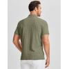 image:imageJMIERR Mens Casual Polo Shirt Knitted Textured Short Sleeve Stretch Golf Shirt Summer Vacation Beach Collared ShirtsFour Leaf Clover