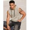 image:imageJMIERR Mens 2026 Vintage Washed Sleeveless Hoodie Tank Top Cotton Muscle Workout Gym Streetwear ShirtBeige