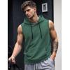 image:imageJMIERR Mens 2026 Vintage Washed Sleeveless Hoodie Tank Top Cotton Muscle Workout Gym Streetwear ShirtGreen 2