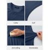 image:imageJMIERR Mens Drop Arm Tank Tops Gym Workout Sleeveless Muscle Shirts Cut Off Summer Tee ShirtDark Blue