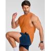 image:imageJMIERR Mens Drop Arm Tank Tops Gym Workout Sleeveless Muscle Shirts Cut Off Summer Tee ShirtOrange