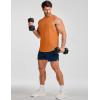 image:imageJMIERR Mens Drop Arm Tank Tops Gym Workout Sleeveless Muscle Shirts Cut Off Summer Tee ShirtOrange