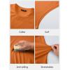 image:imageJMIERR Mens Drop Arm Tank Tops Gym Workout Sleeveless Muscle Shirts Cut Off Summer Tee ShirtOrange