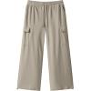 image:imageJMIERR Mens Lightweight Baggy Wide Leg Cargo Sweatpants Drawstring Adjustable Ankles Pants with Multiple PocketsParchment