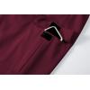 image:imageJMIERR Mens Lightweight Baggy Wide Leg Cargo Sweatpants Drawstring Adjustable Ankles Pants with Multiple PocketsRed