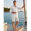 image:imageJMIERR Mens Casual 7 Shorts Summer Drawstring Elastic Waist Beach Sweat Shorts Texture with PocketsApricot