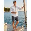 image:imageJMIERR Mens Casual 7 Shorts Summer Drawstring Elastic Waist Beach Sweat Shorts Texture with PocketsDark Grey