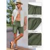 image:imageJMIERR Mens Casual 7 Shorts Summer Drawstring Elastic Waist Beach Sweat Shorts Texture with PocketsGreen