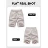 image:imageJMIERR Mens Casual 7 Shorts Summer Drawstring Elastic Waist Beach Sweat Shorts Texture with PocketsLight Grey