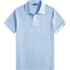 image:imageJMIERR Mens Short Sleeve Knit Polo Shirt Summer Casual Ribbed Texture Golf Polos T ShirtsBeau Blue