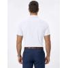 image:imageJMIERR Mens Muscle Fit High Stretch WrinkleFree Button Down Dress Shirts Summer Casual Short Sleeve Shirt1 White