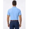 image:imageJMIERR Mens Muscle Fit High Stretch WrinkleFree Button Down Dress Shirts Summer Casual Short Sleeve ShirtA1 Blue
