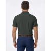 image:imageJMIERR Mens Muscle Fit High Stretch WrinkleFree Button Down Dress Shirts Summer Casual Short Sleeve ShirtA3 Dark Grey
