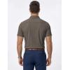 image:imageJMIERR Mens Muscle Fit High Stretch WrinkleFree Button Down Dress Shirts Summer Casual Short Sleeve ShirtBrown