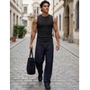image:imageJMIERR Mens Sleeveless Tank Tops Workout Muscle Gym Ribbed Shirt Athletic Bodybuilding T Shirts1a Black